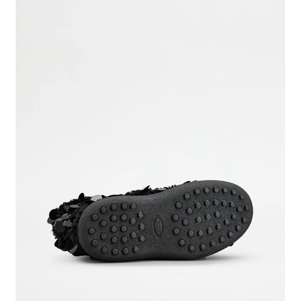 Tod's W. G. Lace-up Ankle Boots in Faux Fur