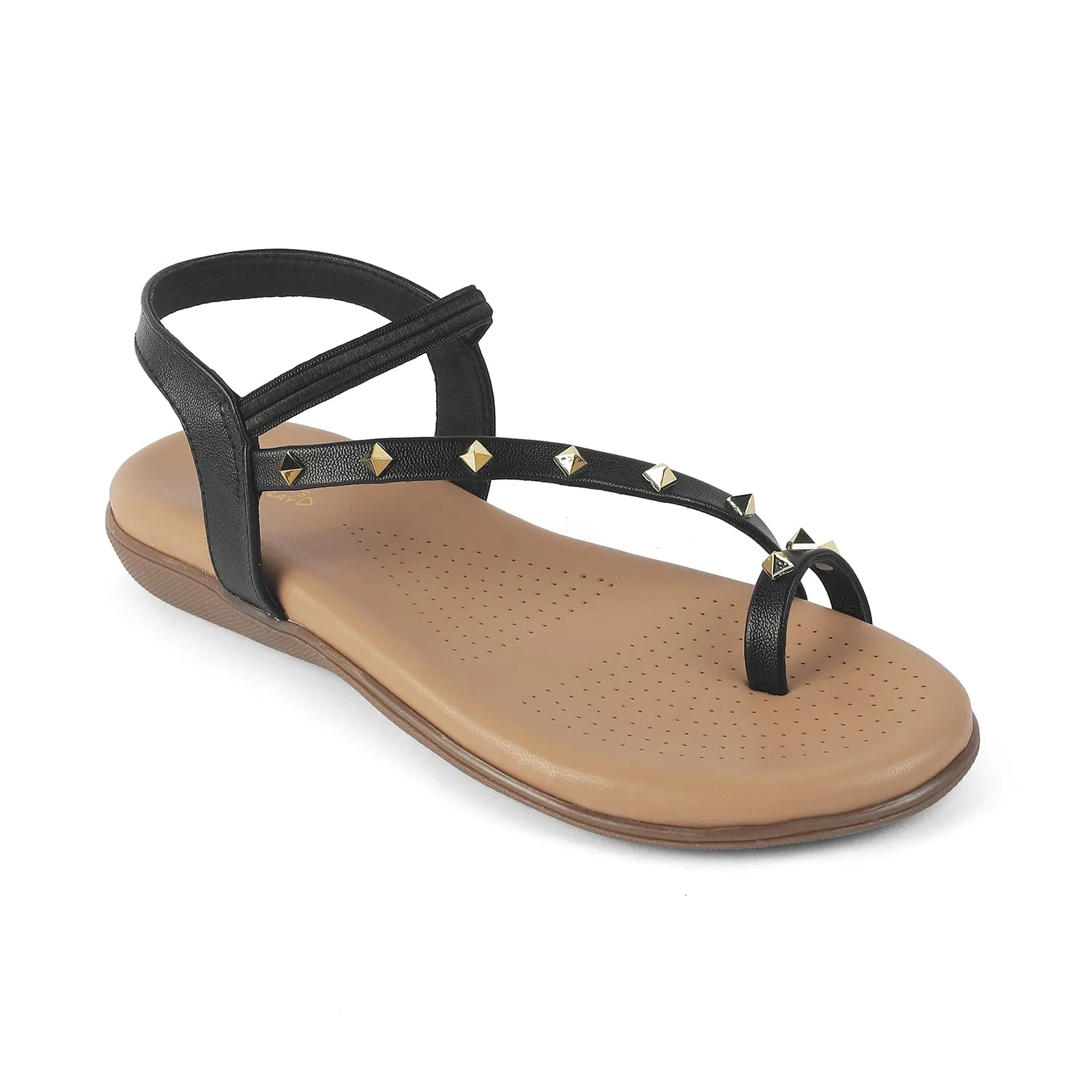 Tresmode Hastud Black Women's Casual Flats