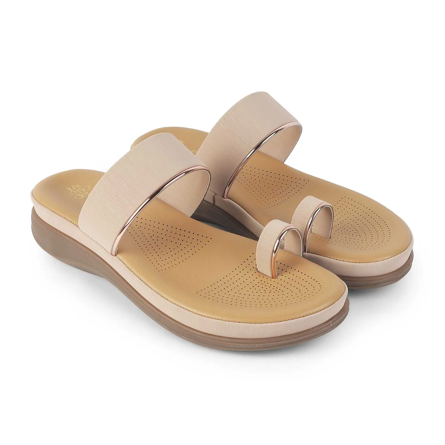 Tresmode Sotern Pink Women's Casual Platform Flats