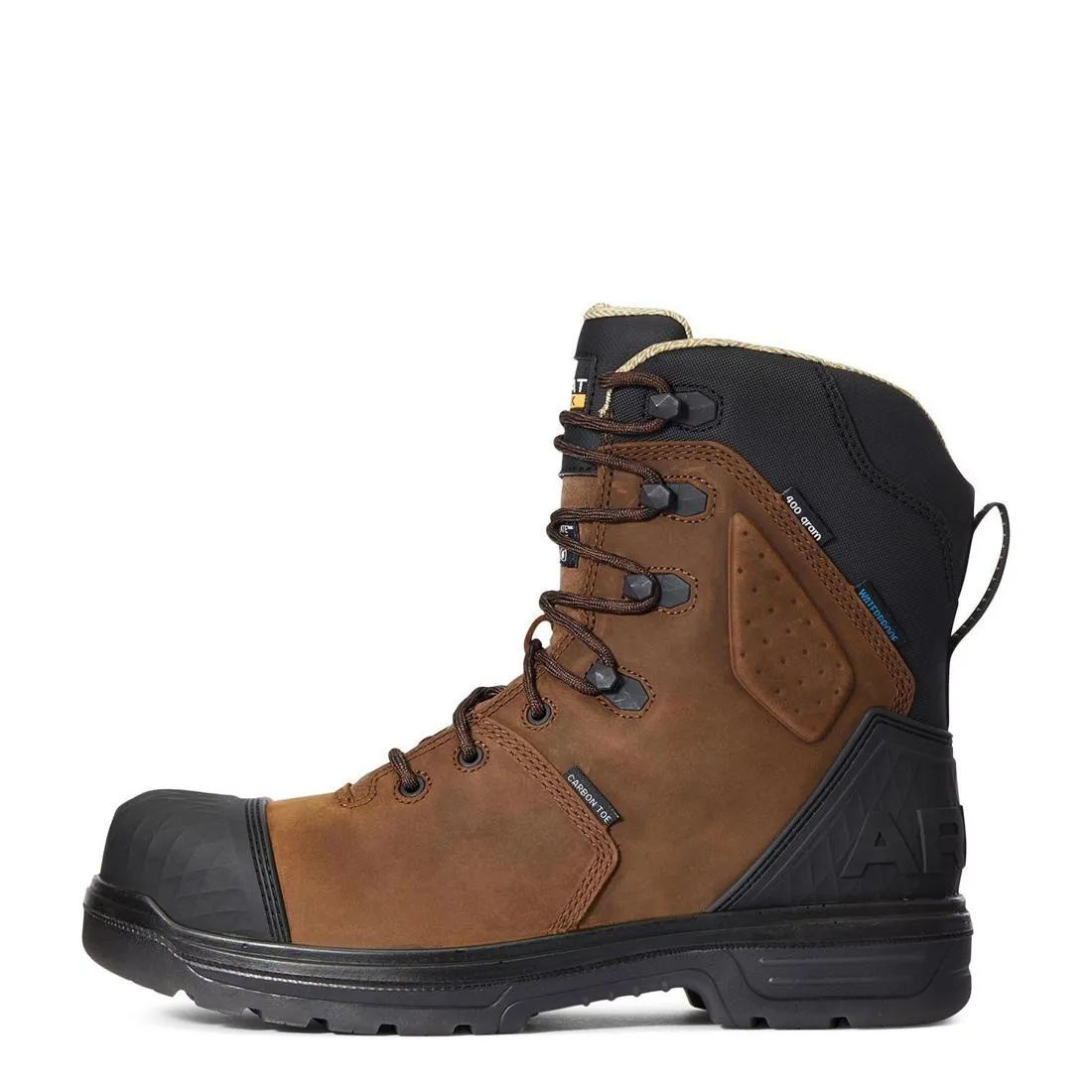 Turbo Outlaw 8 inch Carbon-Toe CSA Waterproof 400g Carbon Toe Work Boot Barley Brown