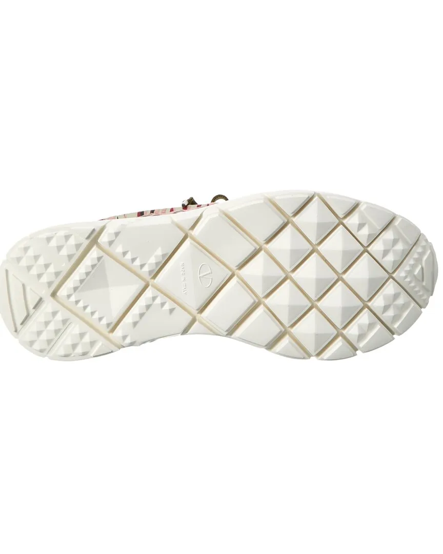 Valentino Knit & Suede Sneaker
