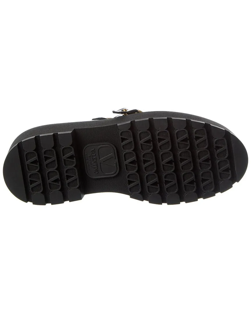 Valentino Logo Leather Loafer