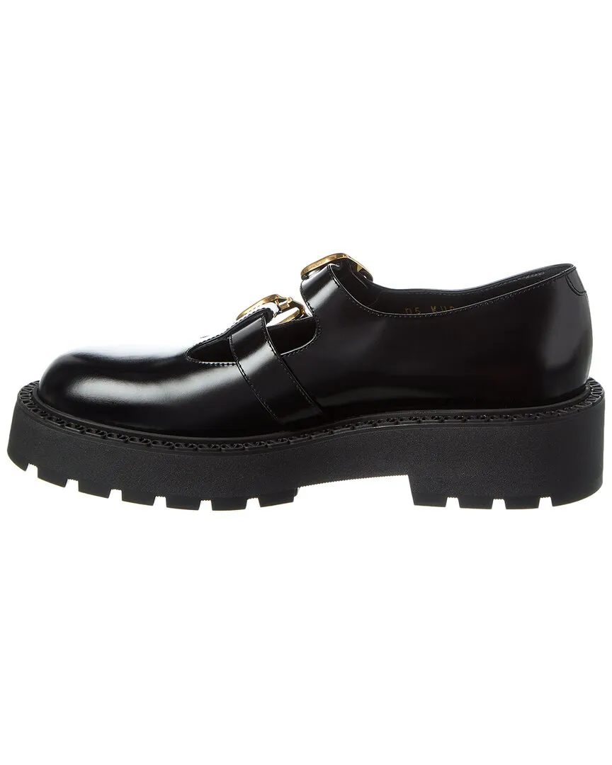 Valentino Logo Leather Loafer