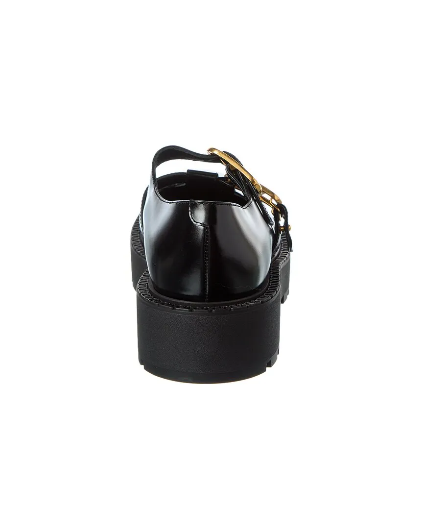 Valentino Logo Leather Loafer