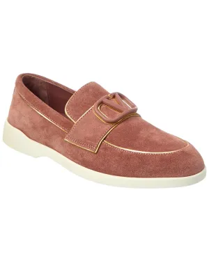 Valentino Suede & Leather Loafer