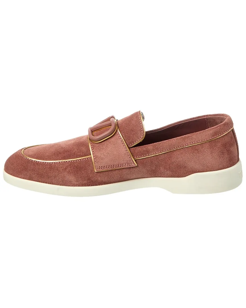 Valentino Suede & Leather Loafer