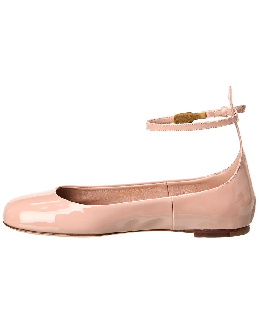 Valentino Tan Go Patent Flat