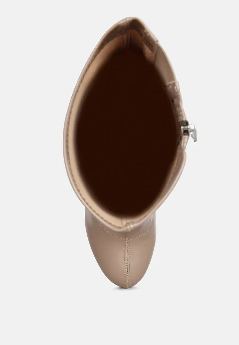 vinkele block heeled ankle boot