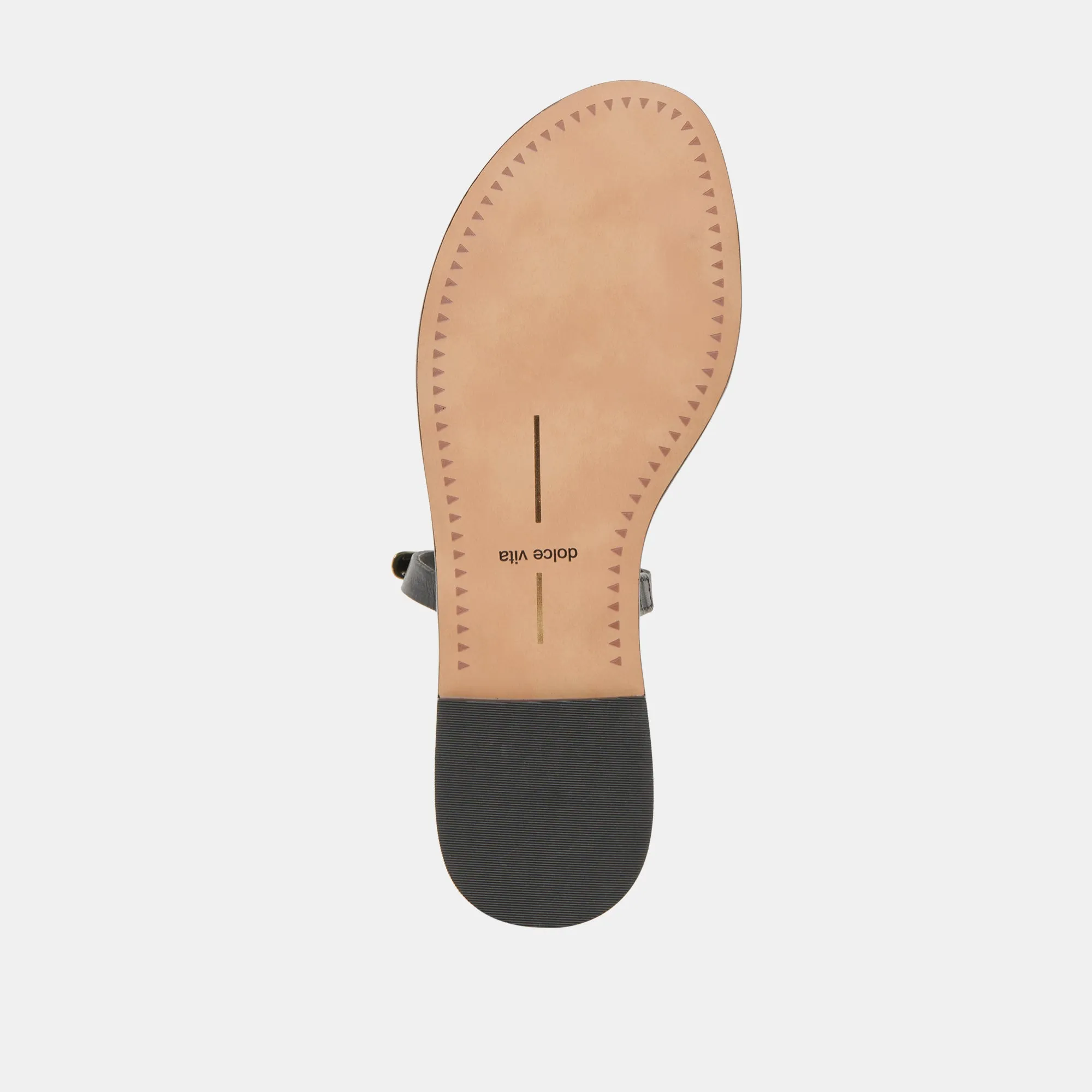WINK WIDE SANDALS BLACK LEATHER