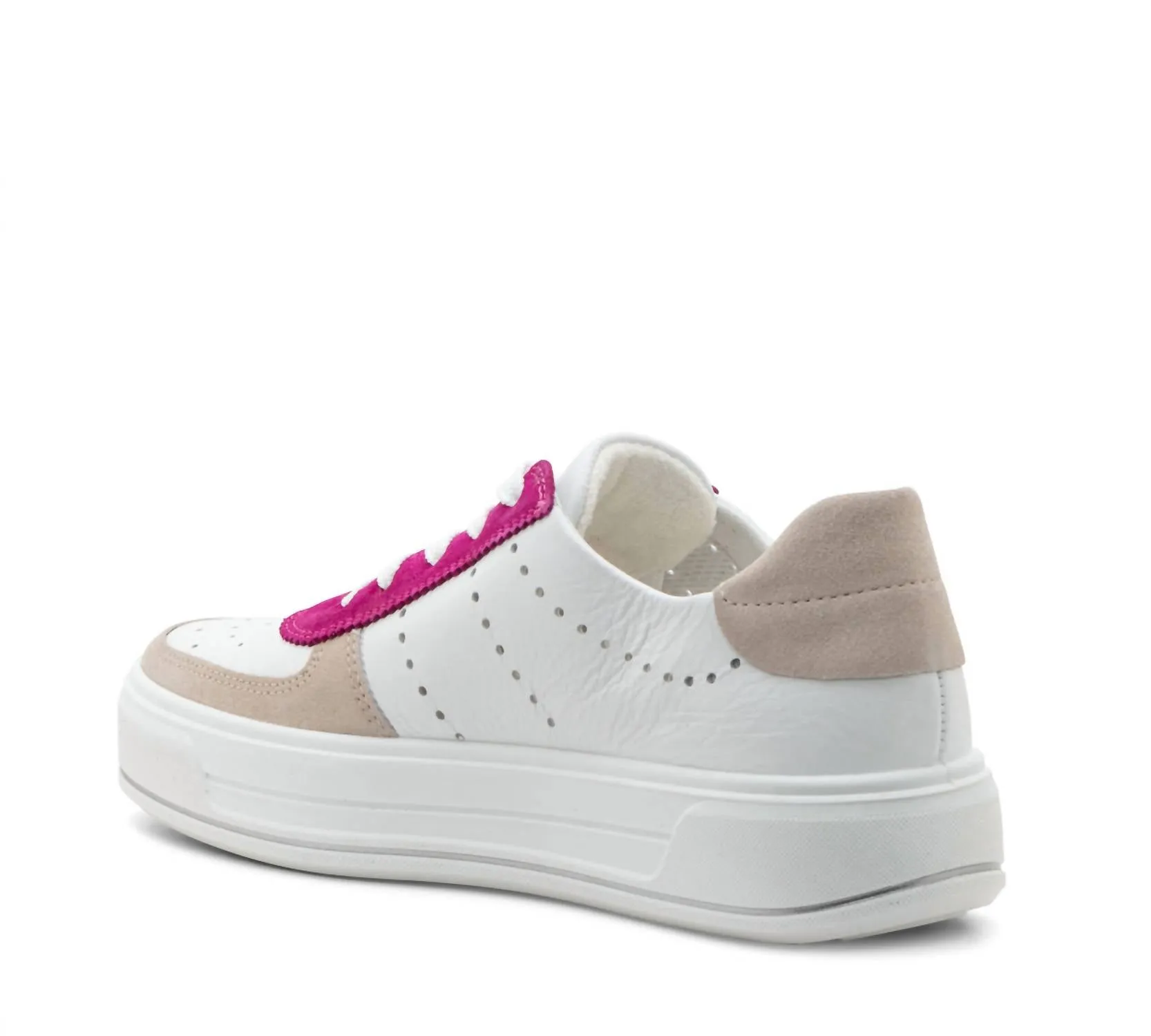 Women's Calgary Sneakers In White/pink