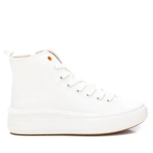 Women's Canvas Ankle Boots In White