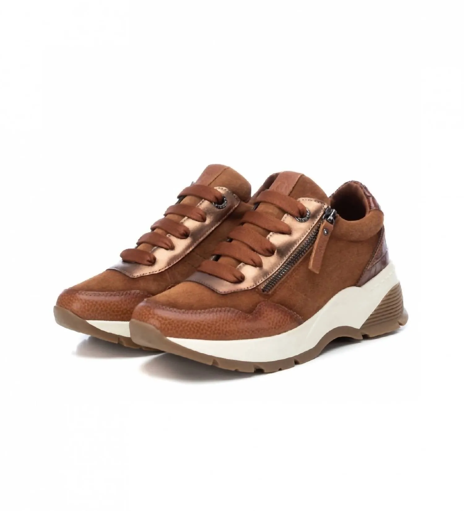 Women's Casual Sneakers In Camel