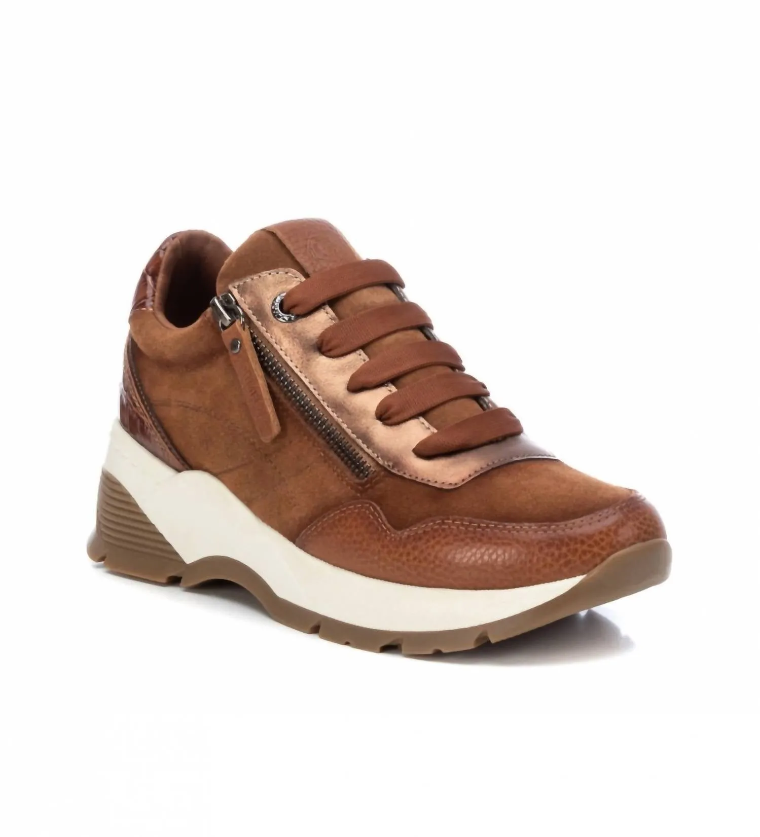 Women's Casual Sneakers In Camel