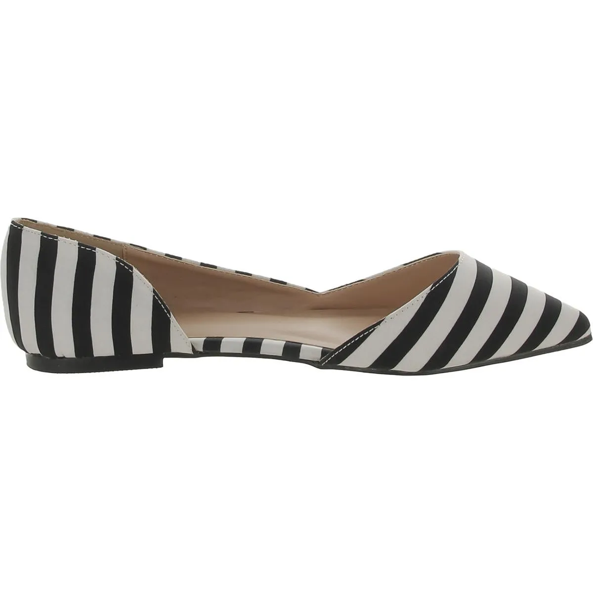 Womens Cut-Out Manmade Ballet Flats