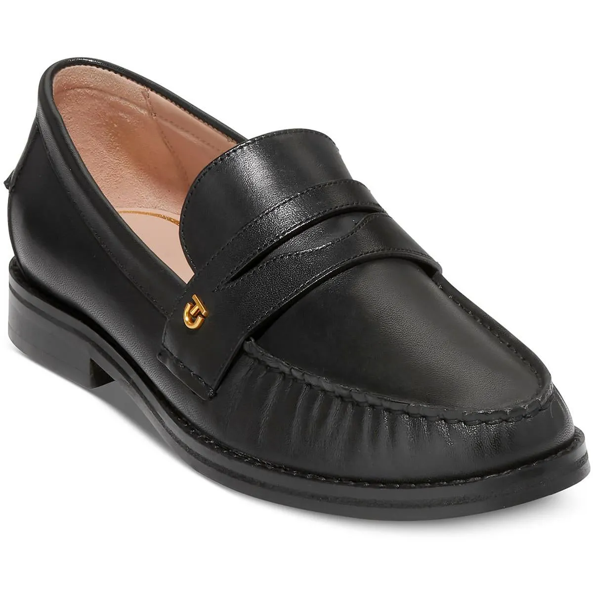 Womens Leather Padded Insole Loafers