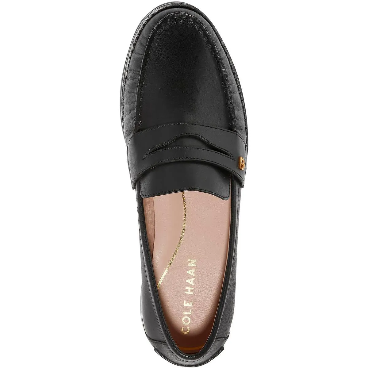 Womens Leather Padded Insole Loafers