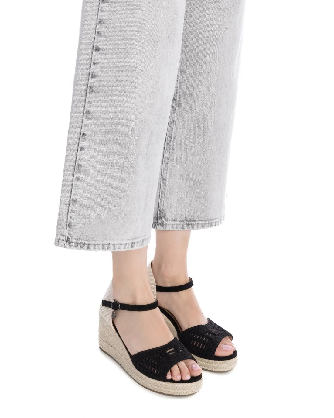 Women's Raffia Wedge Sandals By XTI
