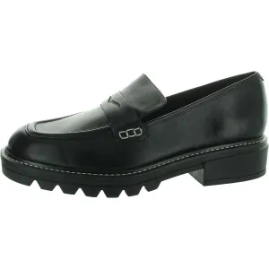Womens Solid Leather Loafers