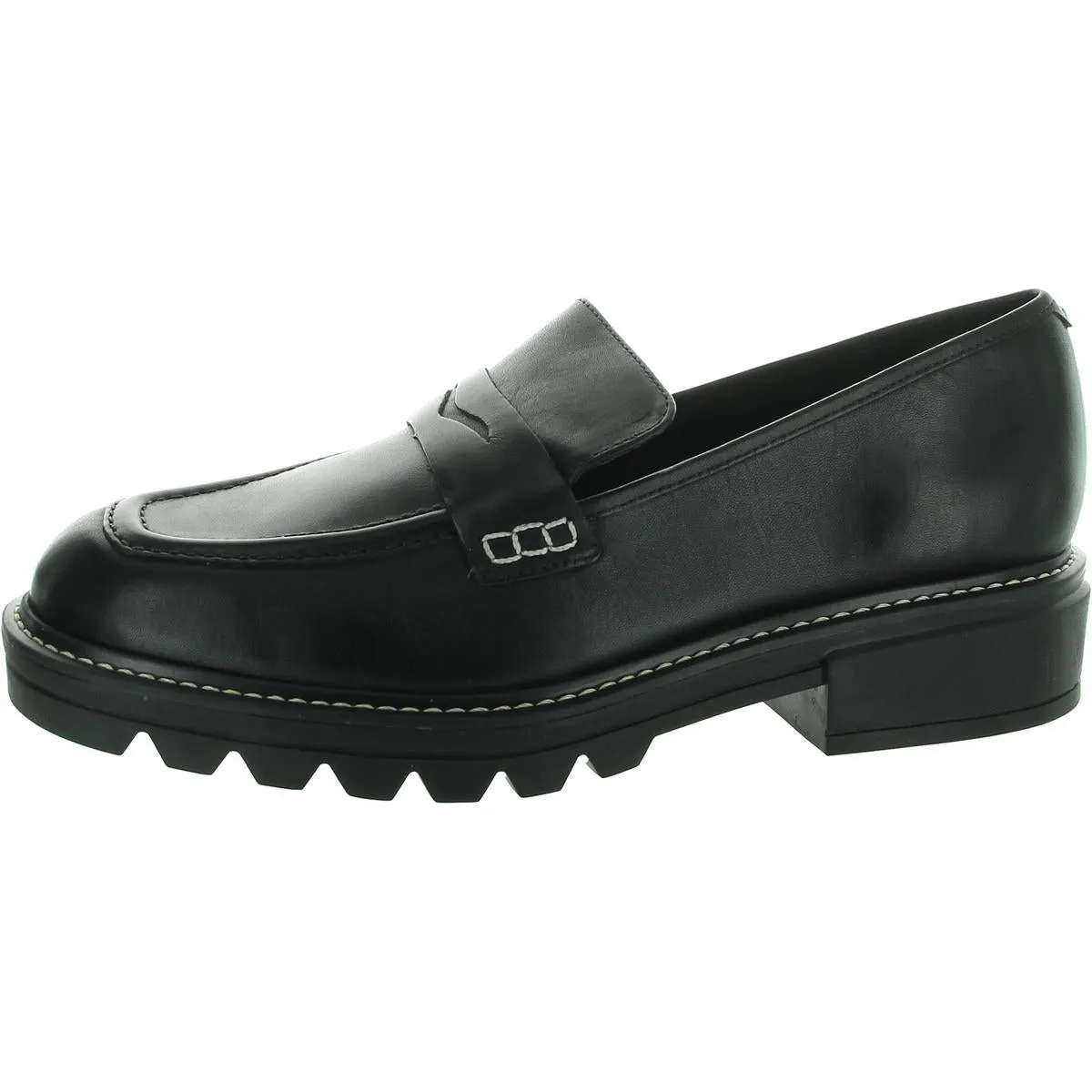 Womens Solid Leather Loafers