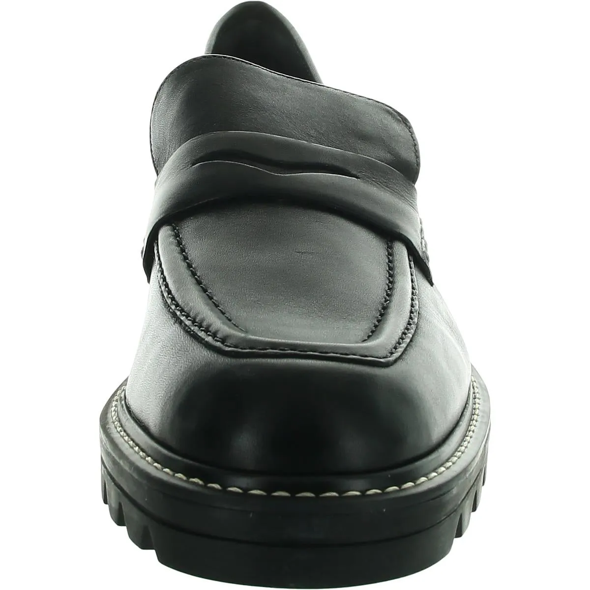Womens Solid Leather Loafers