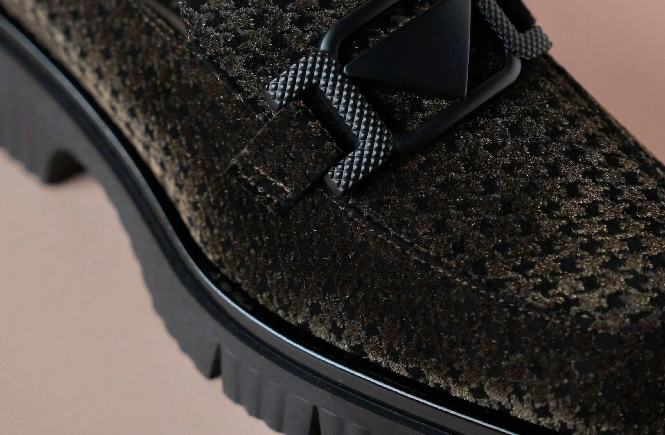 Women's Varena Loafers In Black/brown Houndstooth