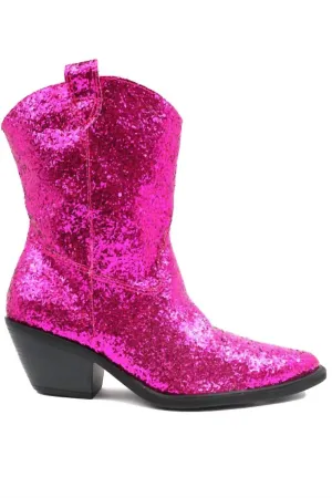 Women's West 1 Glitter Boots In Fuchsia