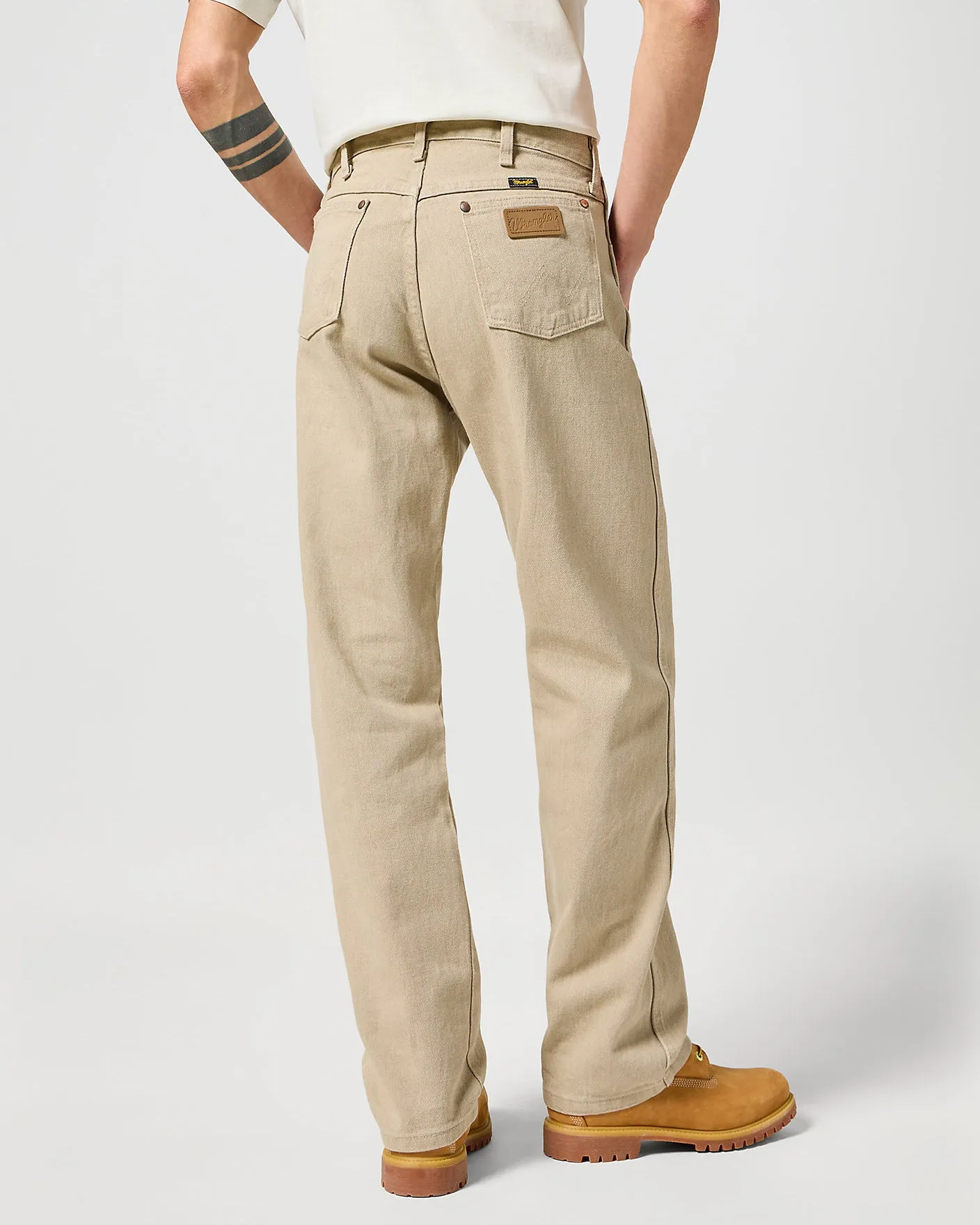Wrangler 13MWZ Original Cowboy Cut Mens Jeans - Prewashed Tan