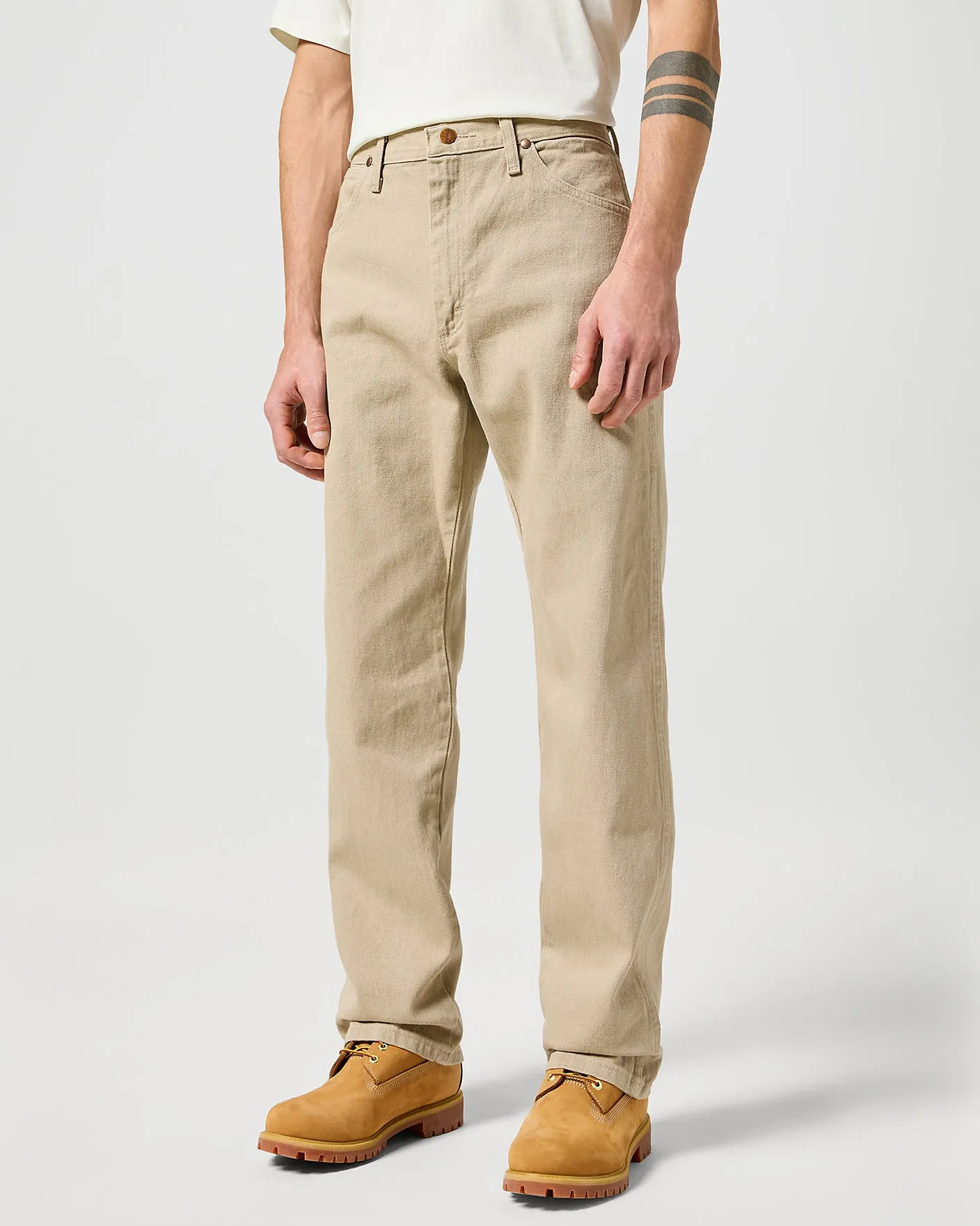 Wrangler 13MWZ Original Cowboy Cut Mens Jeans - Prewashed Tan