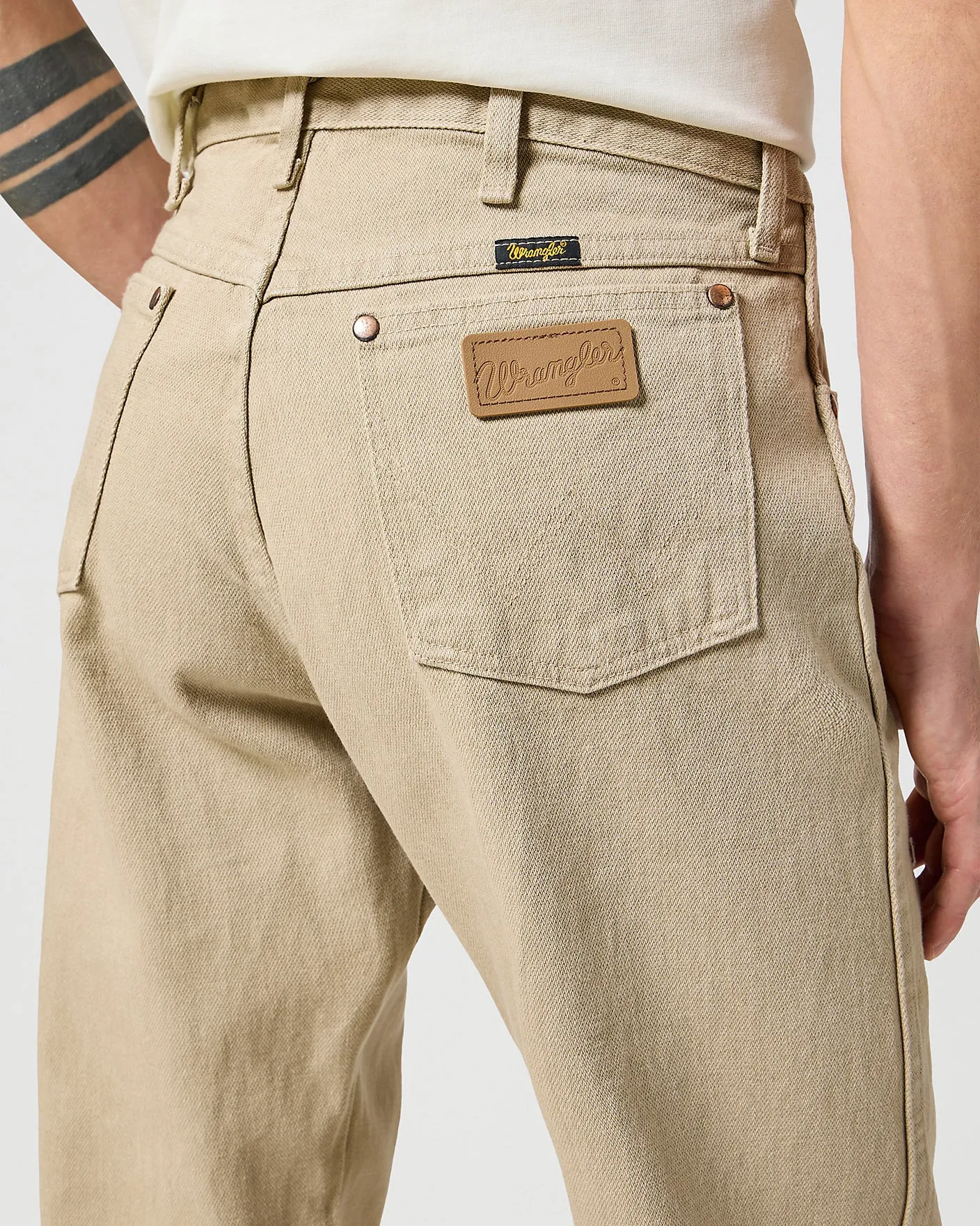 Wrangler 13MWZ Original Cowboy Cut Mens Jeans - Prewashed Tan