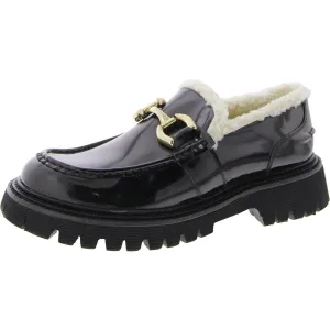 Zylus Womens Patent Embellished Loafers